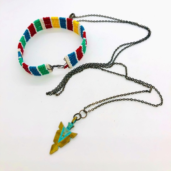 Vintage Southwestern Bracelet & Arrow Necklace - Picture 8 of 8